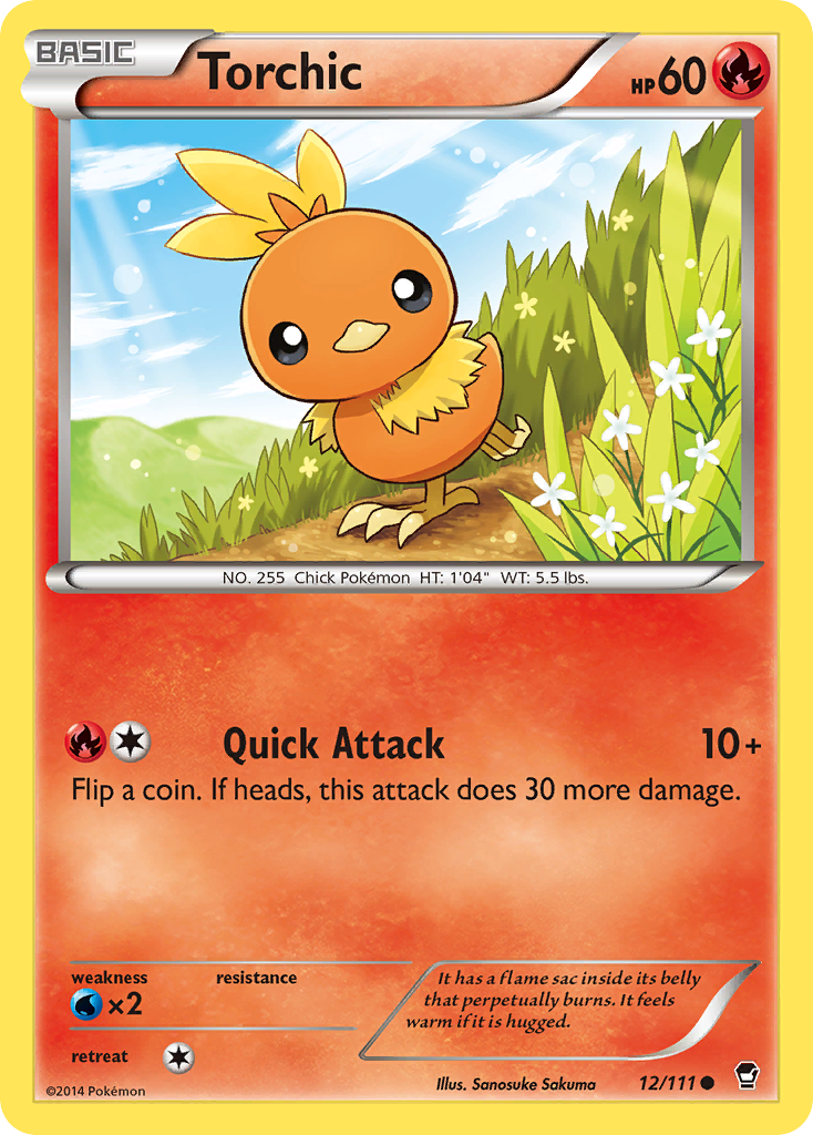 Torchic (12/111) [XY: Furious Fists] | Exor Games New Glasgow