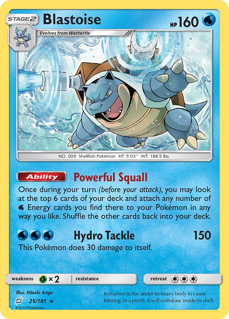 Blastoise (25/181) (Theme Deck Exclusive) [Sun & Moon: Team Up] | Exor Games New Glasgow