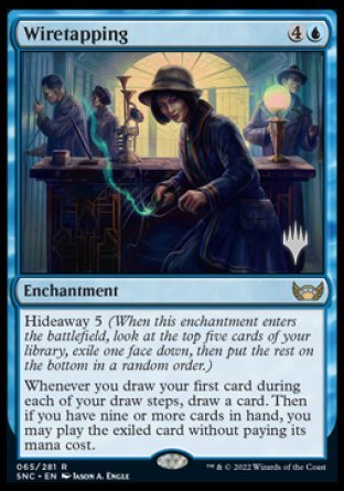 Wiretapping (Promo Pack) [Streets of New Capenna Promos] | Exor Games New Glasgow