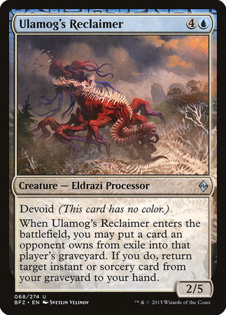 Ulamog's Reclaimer [Battle for Zendikar] | Exor Games New Glasgow