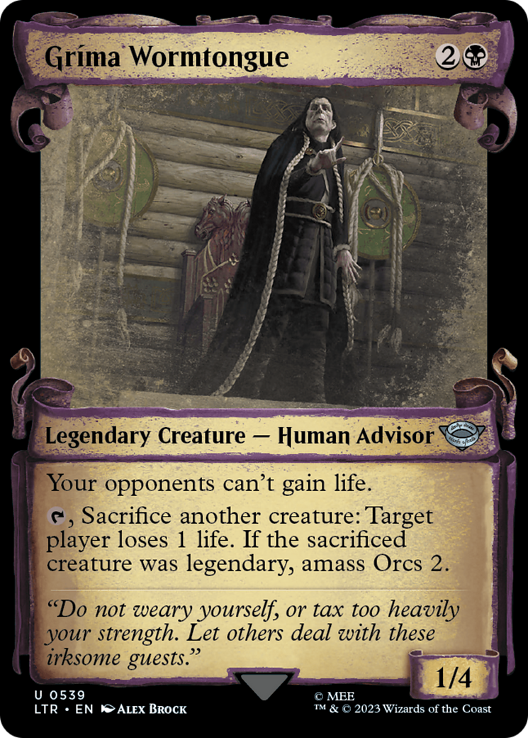 Grima Wormtongue [The Lord of the Rings: Tales of Middle-Earth Showcase Scrolls] | Exor Games New Glasgow