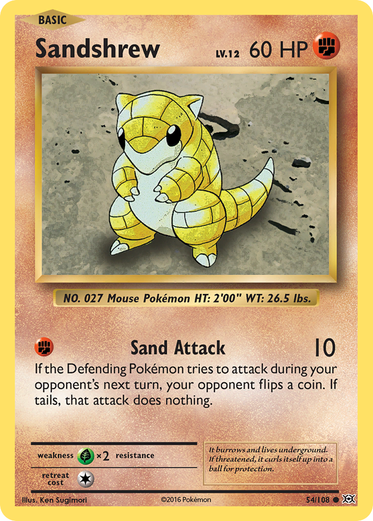 Sandshrew (54/108) [XY: Evolutions] | Exor Games New Glasgow