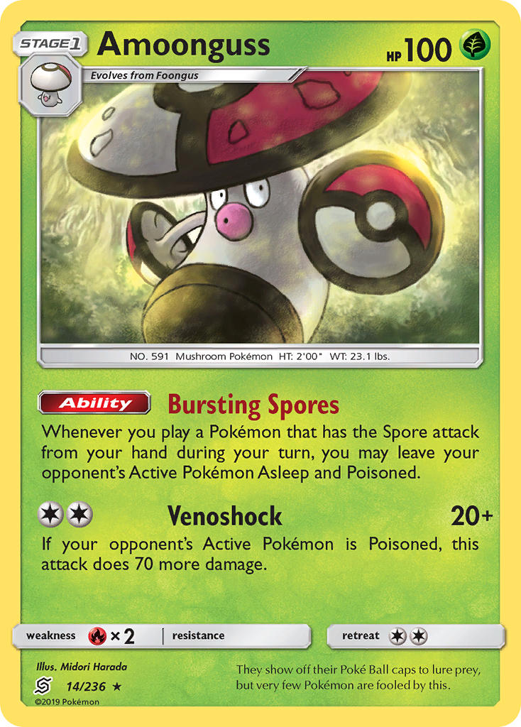 Amoonguss (14/236) [Sun & Moon: Unified Minds] | Exor Games New Glasgow