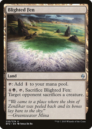 Blighted Fen [Battle for Zendikar] | Exor Games New Glasgow