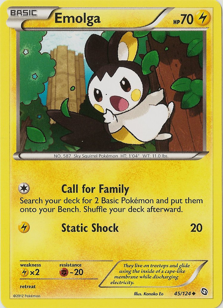 Emolga (45/124) [Black & White: Dragons Exalted] | Exor Games New Glasgow