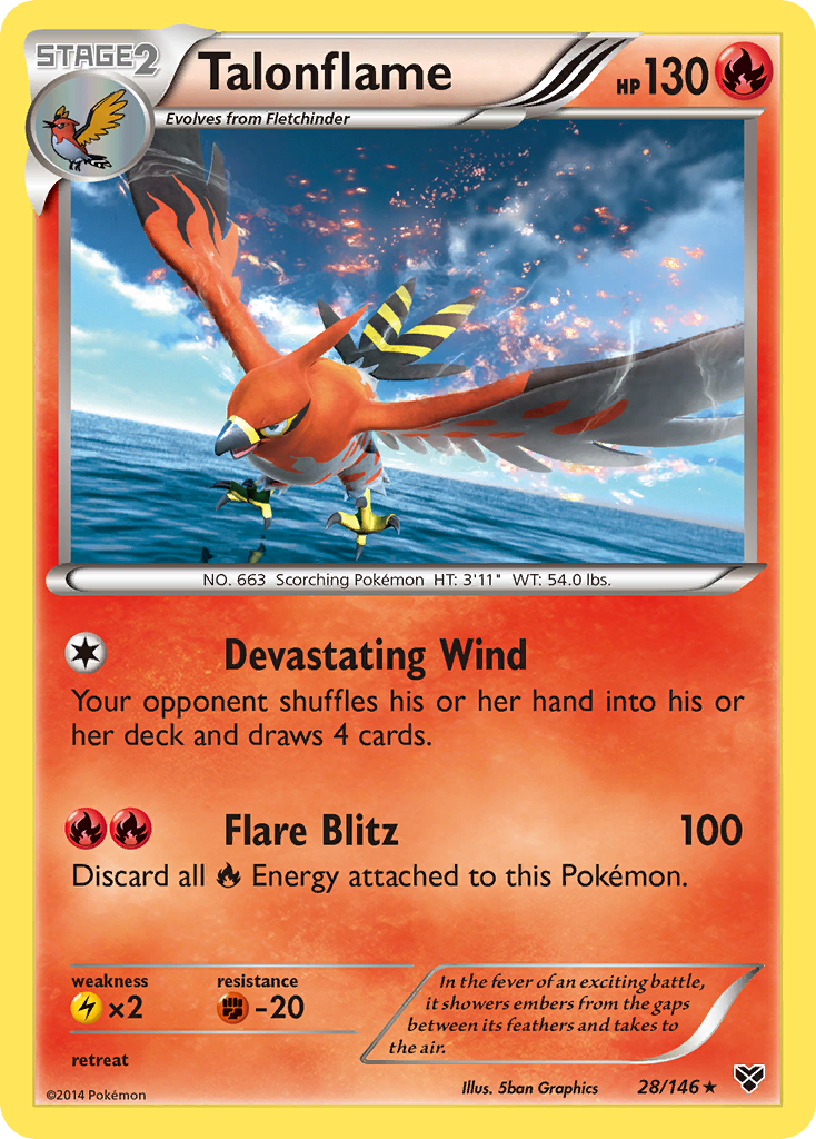 Talonflame (28/146) [XY: Base Set] | Exor Games New Glasgow