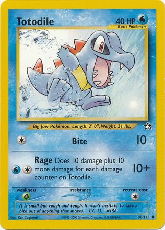 Totodile (80/111) [Neo Genesis Unlimited] | Exor Games New Glasgow