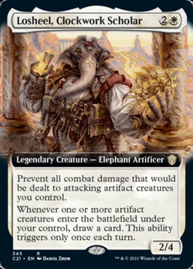 Losheel, Clockwork Scholar (Extended) [Commander 2021] | Exor Games New Glasgow
