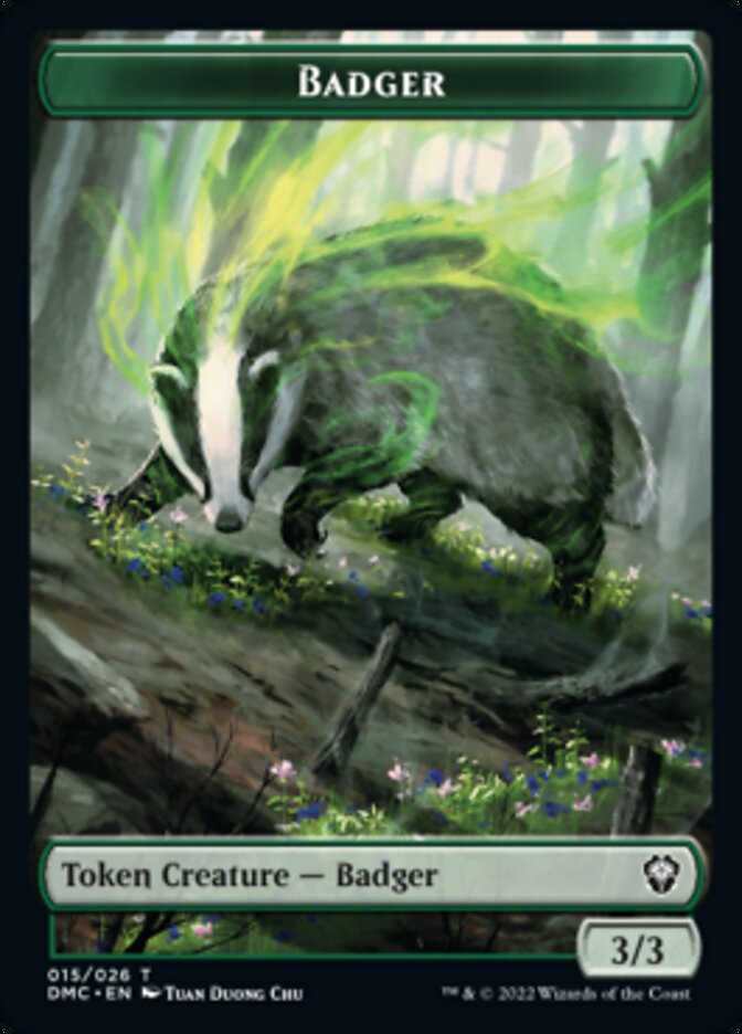 Soldier // Badger Double-sided Token [Dominaria United Tokens] | Exor Games New Glasgow