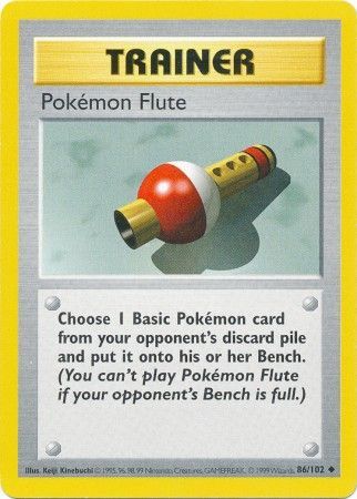 Pokemon Flute (86/102) [Base Set Shadowless Unlimited] | Exor Games New Glasgow