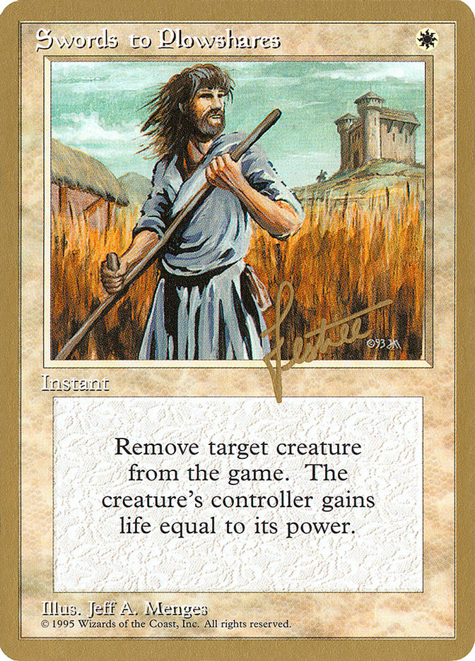 Swords to Plowshares (Bertrand Lestree) [Pro Tour Collector Set] | Exor Games New Glasgow