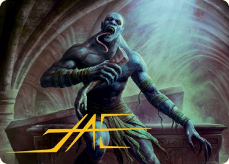 Ghoul Art Card (Gold-Stamped Signature) [Dungeons & Dragons: Adventures in the Forgotten Realms Art Series] | Exor Games New Glasgow