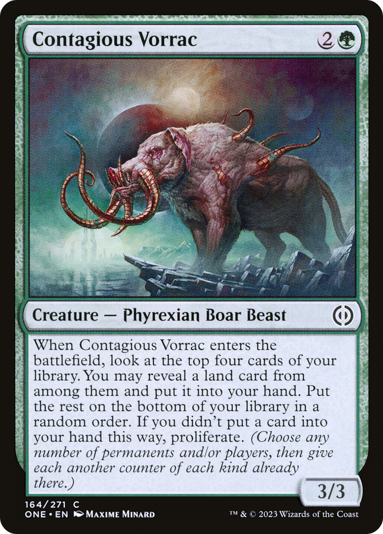 Contagious Vorrac [Phyrexia: All Will Be One] | Exor Games New Glasgow