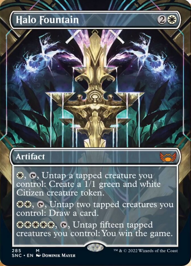 Halo Fountain (Borderless Alternate Art) [Streets of New Capenna] | Exor Games New Glasgow