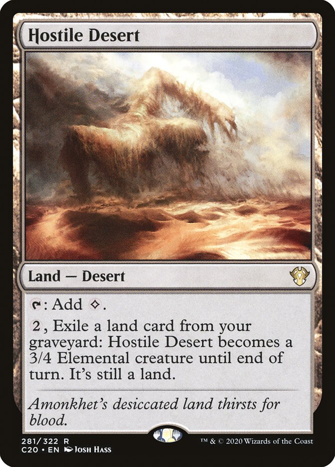 Hostile Desert [Commander 2020] | Exor Games New Glasgow