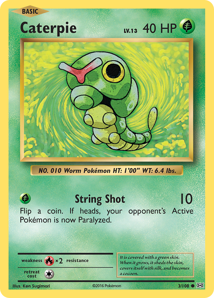 Caterpie (3/108) [XY: Evolutions] | Exor Games New Glasgow