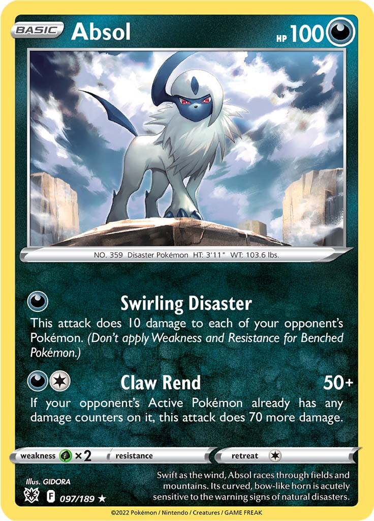 Absol (097/189) (Theme Deck Exclusive) [Sword & Shield: Astral Radiance] | Exor Games New Glasgow