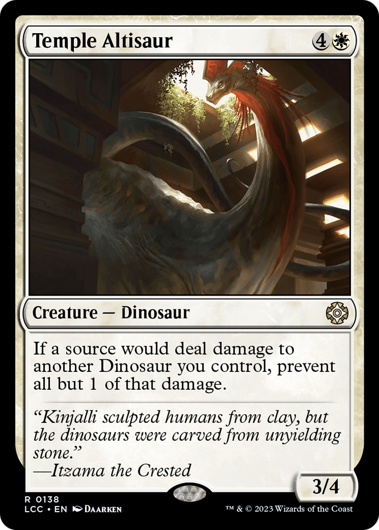 Temple Altisaur [The Lost Caverns of Ixalan Commander] | Exor Games New Glasgow