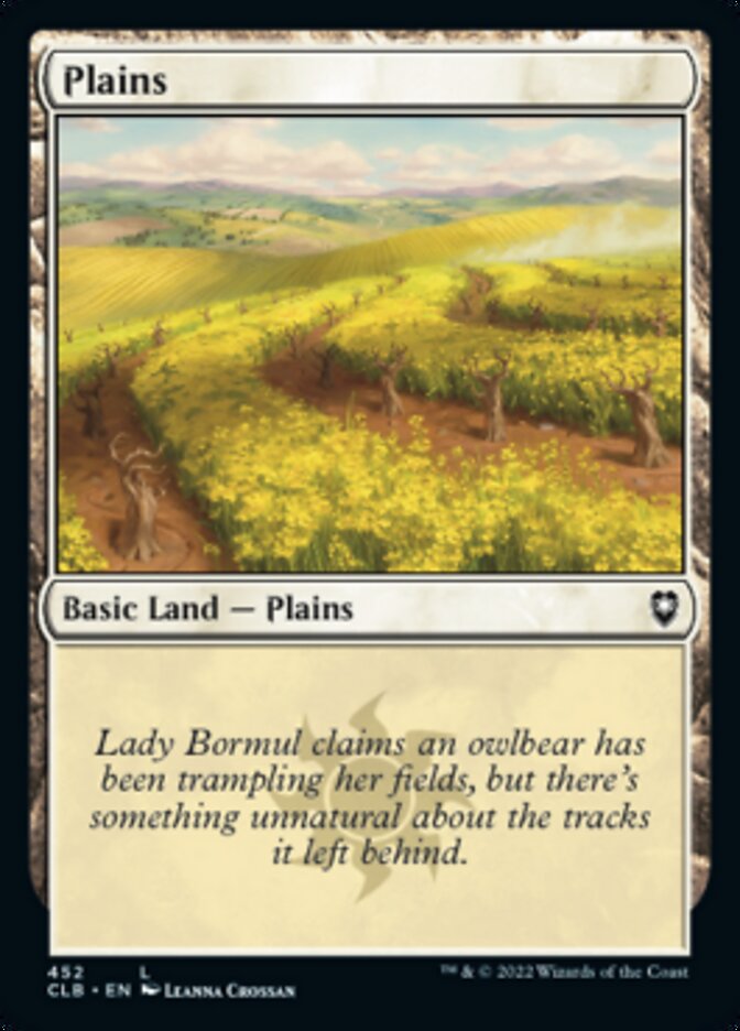 Plains (452) [Commander Legends: Battle for Baldur's Gate] | Exor Games New Glasgow