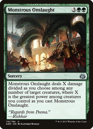 Monstrous Onslaught [Aether Revolt] | Exor Games New Glasgow