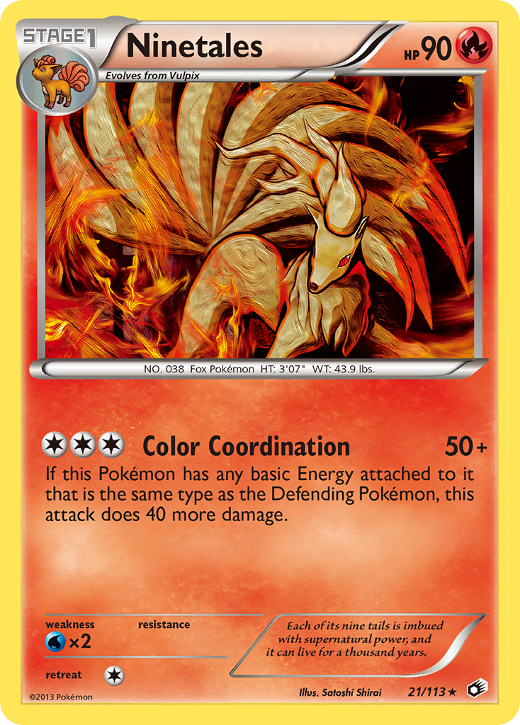 Ninetales (21/113) [Black & White: Legendary Treasures] | Exor Games New Glasgow