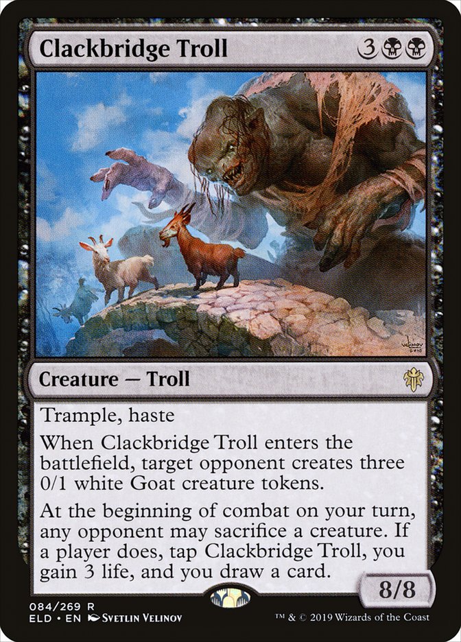 Clackbridge Troll [Throne of Eldraine] | Exor Games New Glasgow