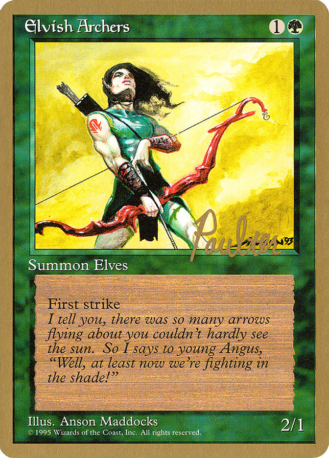 Elvish Archers (Preston Poulter) [Pro Tour Collector Set] | Exor Games New Glasgow