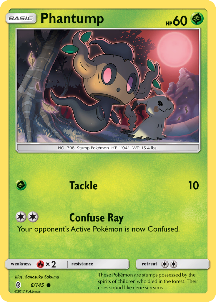 Phantump (6/145) [Sun & Moon: Guardians Rising] | Exor Games New Glasgow