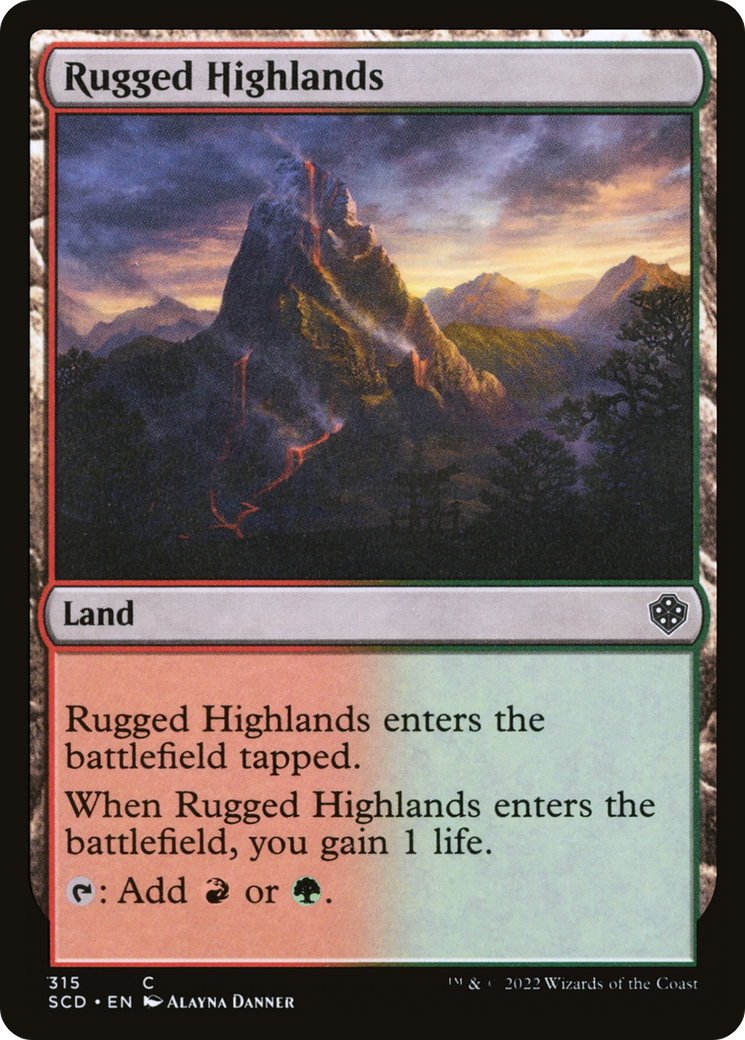 Rugged Highlands [Starter Commander Decks] | Exor Games New Glasgow