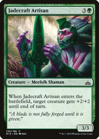 Jadecraft Artisan [Rivals of Ixalan] | Exor Games New Glasgow