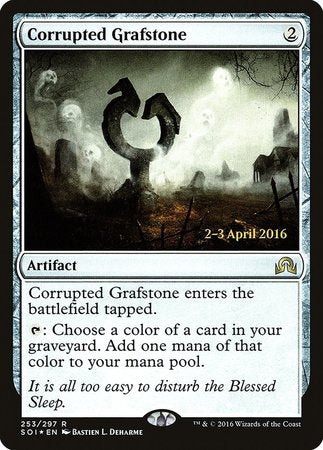 Corrupted Grafstone [Shadows over Innistrad Promos] | Exor Games New Glasgow