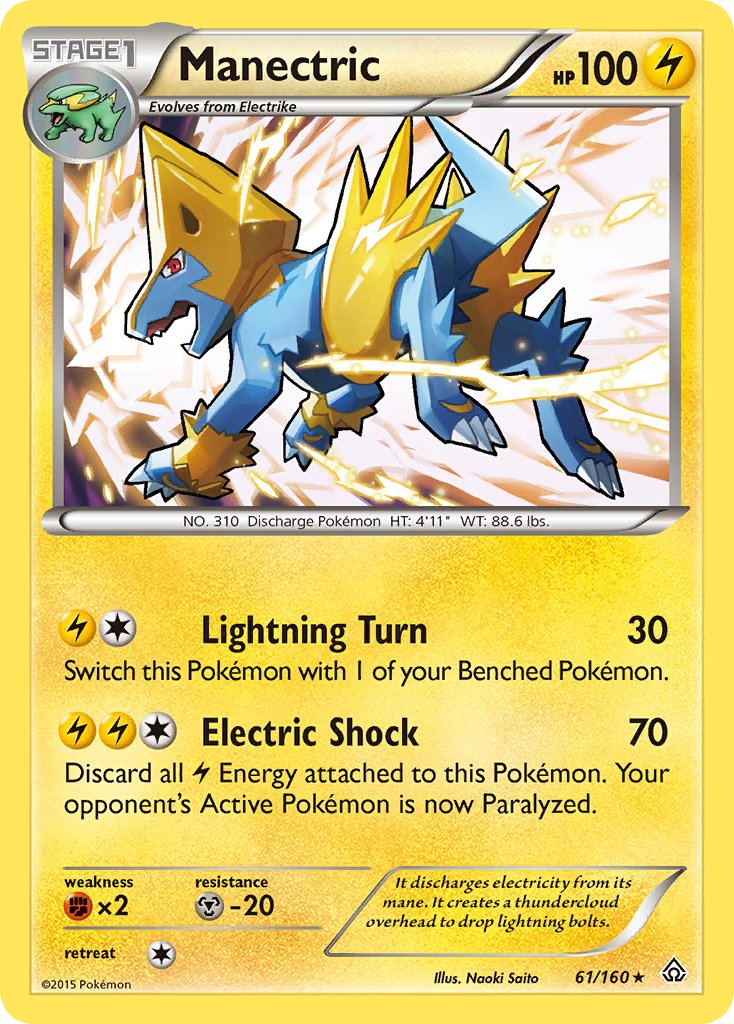 Manectric (61/160) (Theme Deck Exclusive) [XY: Primal Clash] | Exor Games New Glasgow