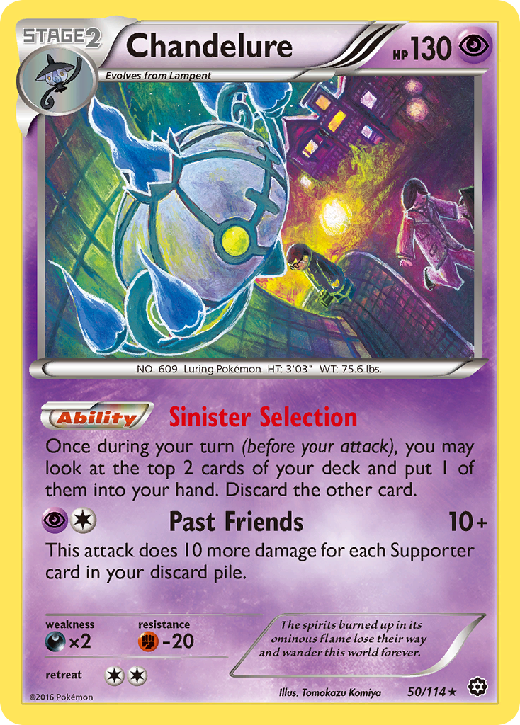 Chandelure (50/114) [XY: Steam Siege] | Exor Games New Glasgow