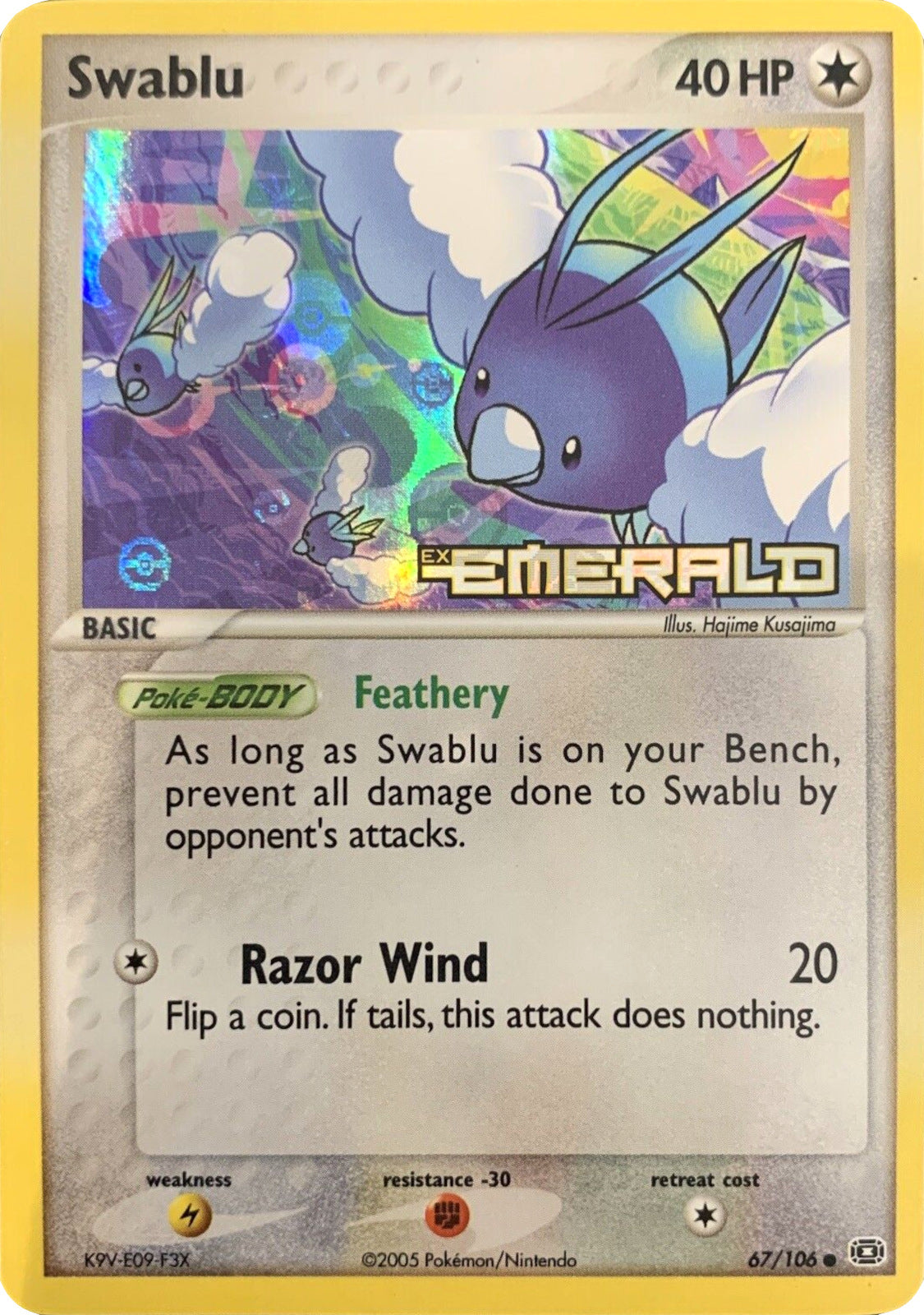 Swablu (67/106) (Stamped) [EX: Emerald] | Exor Games New Glasgow