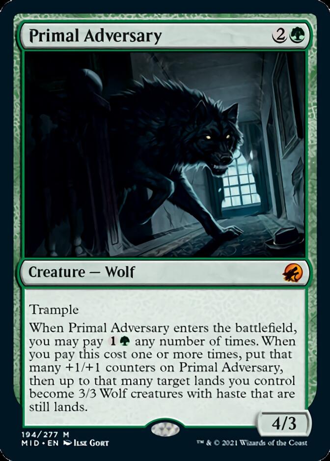 Primal Adversary [Innistrad: Midnight Hunt] | Exor Games New Glasgow