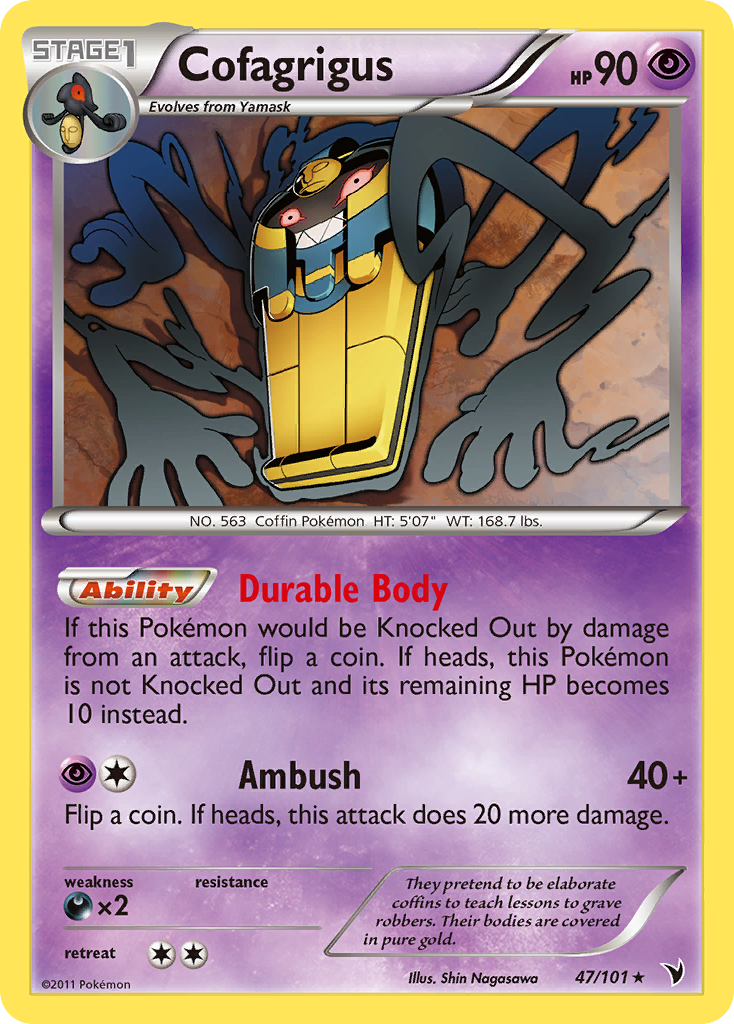 Cofagrigus (47/101) [Black & White: Noble Victories] | Exor Games New Glasgow