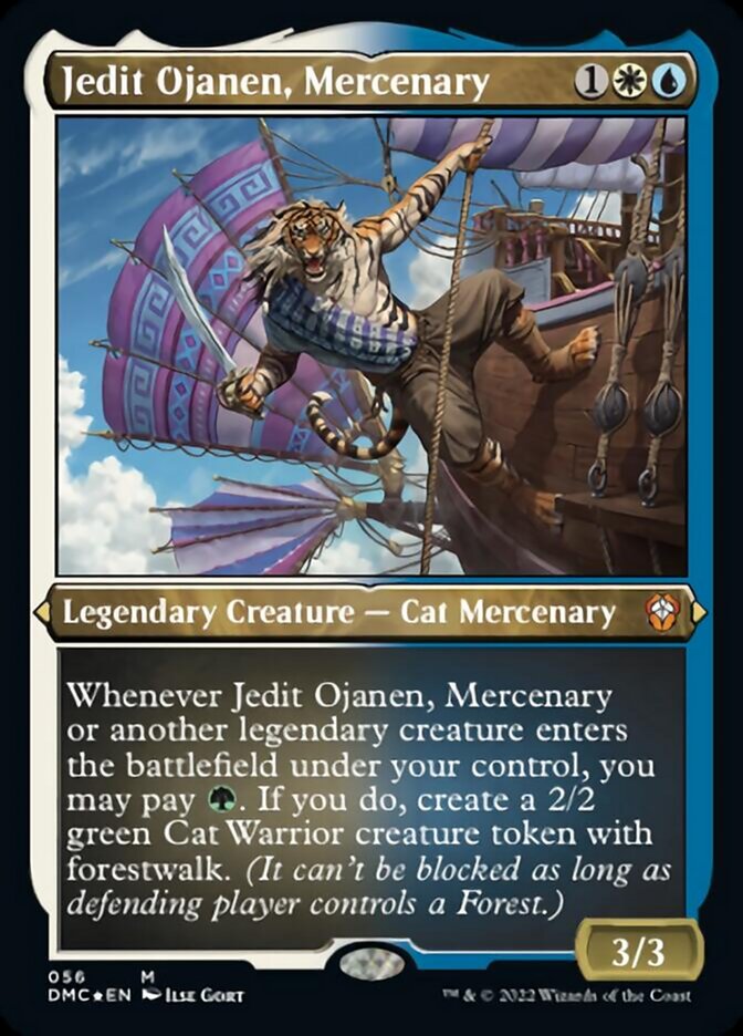 Jedit Ojanen, Mercenary (Foil Etched) [Dominaria United Commander] | Exor Games New Glasgow