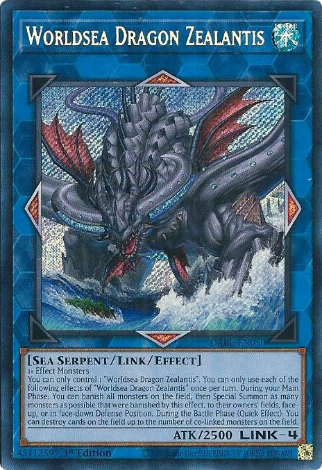 Worldsea Dragon Zealantis [DABL-EN050] Secret Rare | Exor Games New Glasgow