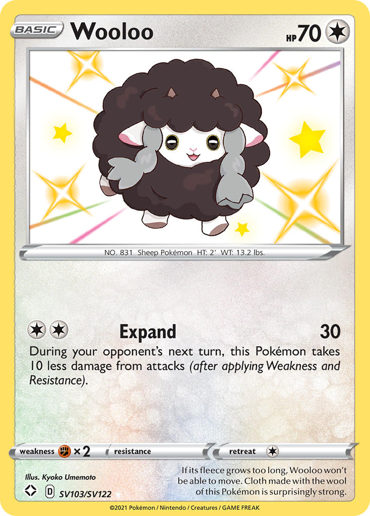 Wooloo (SV103/SV122) [Sword & Shield: Shining Fates] | Exor Games New Glasgow