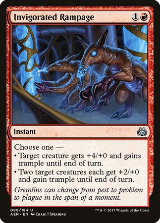 Invigorated Rampage [Aether Revolt] | Exor Games New Glasgow