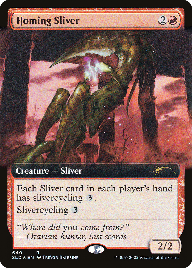 Homing Sliver (Extended Art) [Secret Lair Drop Promos] | Exor Games New Glasgow