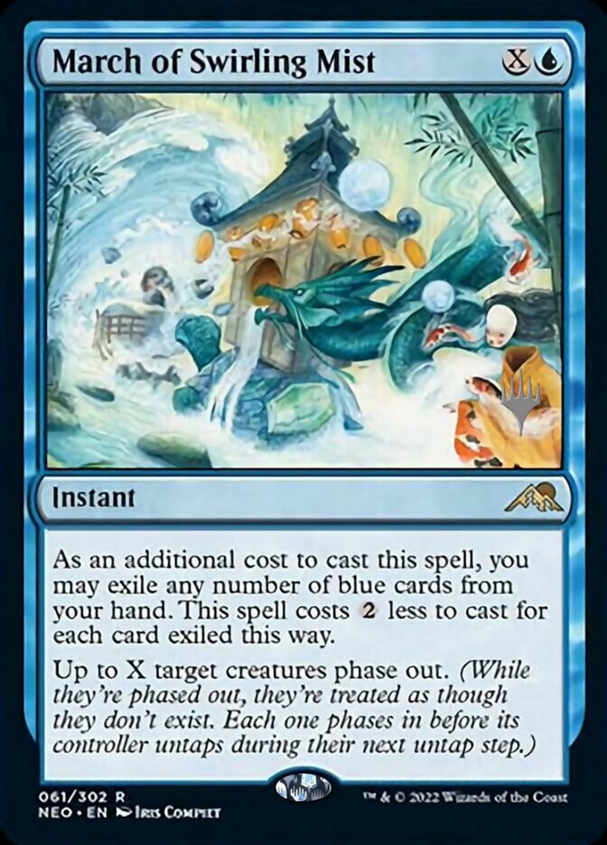 March of Swirling Mist (Promo Pack) [Kamigawa: Neon Dynasty Promos] | Exor Games New Glasgow