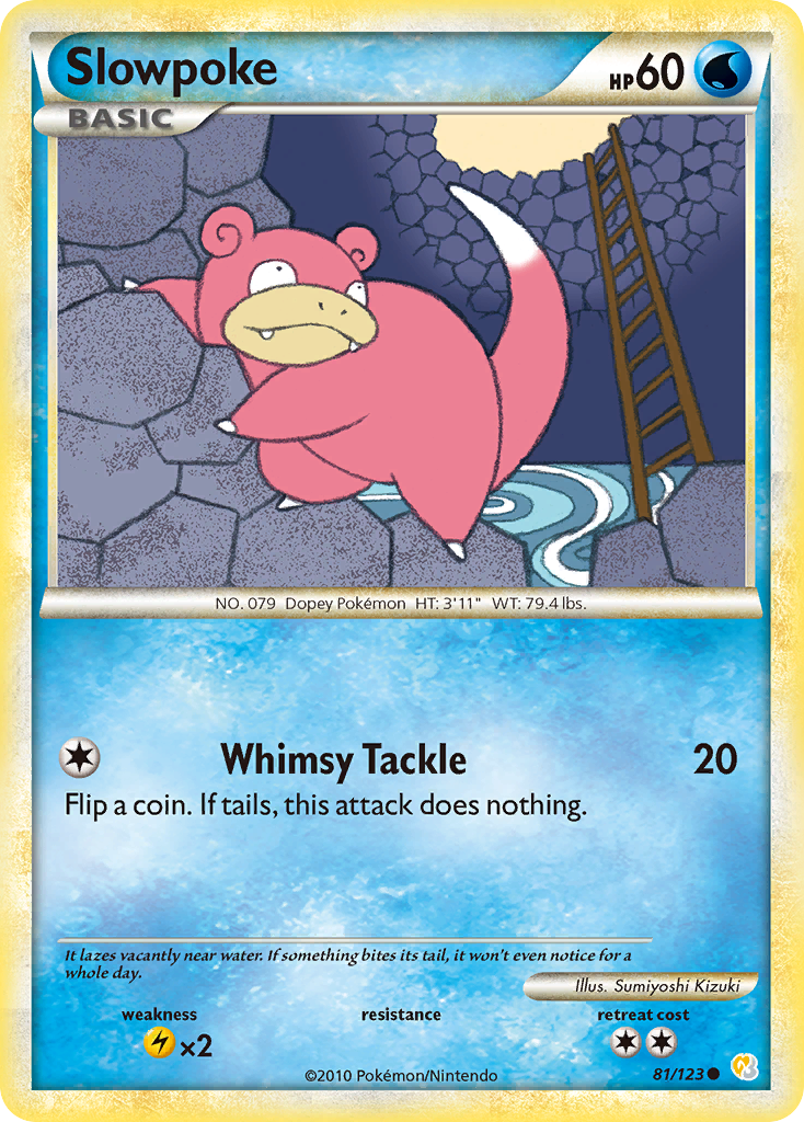 Slowpoke (81/123) [HeartGold & SoulSilver: Base Set] | Exor Games New Glasgow