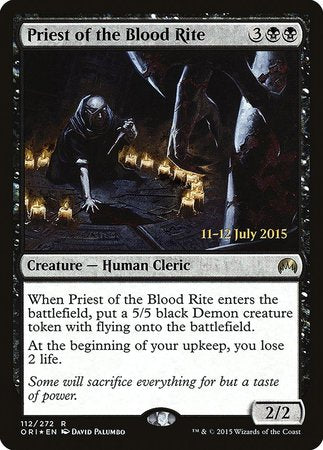 Priest of the Blood Rite [Magic Origins Promos] | Exor Games New Glasgow