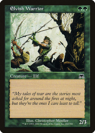 Elvish Warrior [Onslaught] | Exor Games New Glasgow
