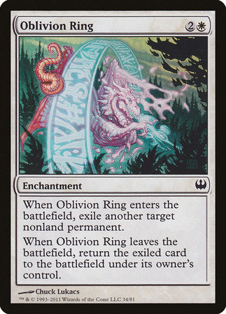 Oblivion Ring [Duel Decks: Knights vs. Dragons] | Exor Games New Glasgow