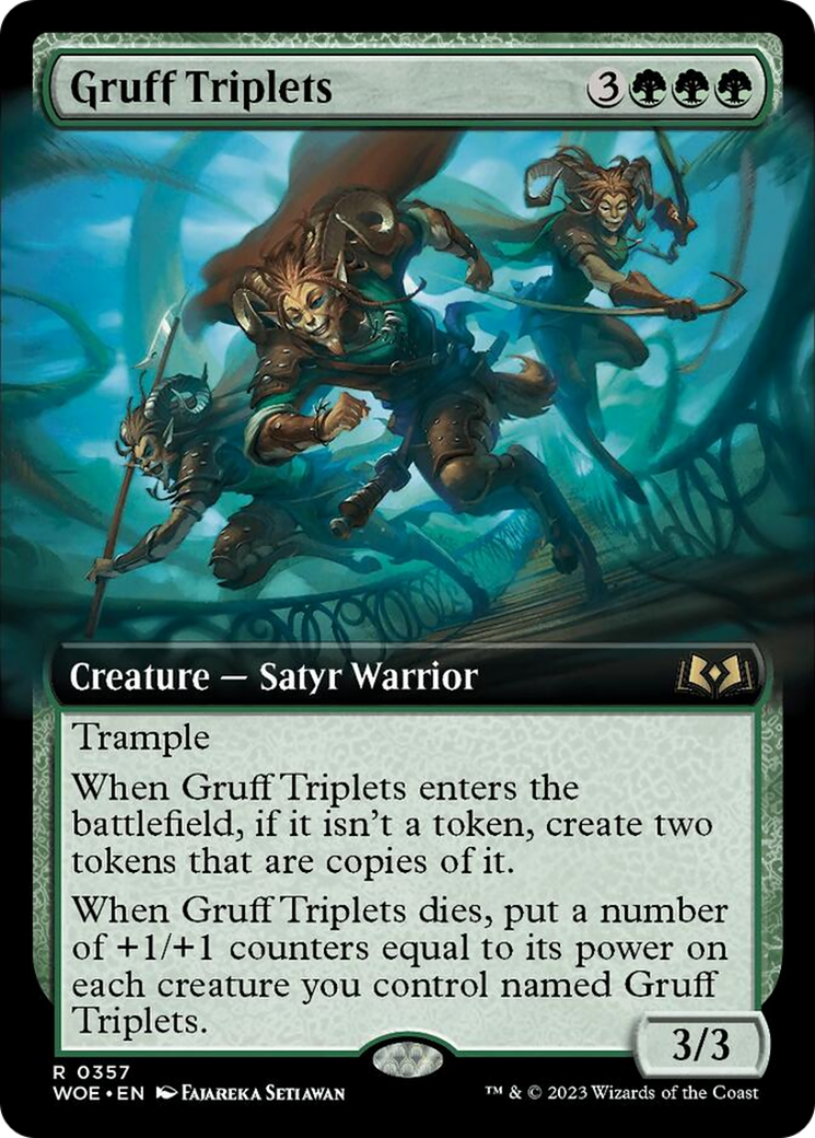 Gruff Triplets (Extended Art) [Wilds of Eldraine] | Exor Games New Glasgow