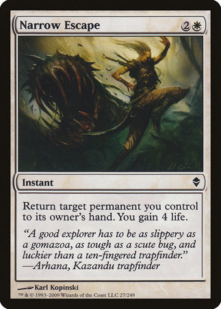 Narrow Escape [Zendikar] | Exor Games New Glasgow