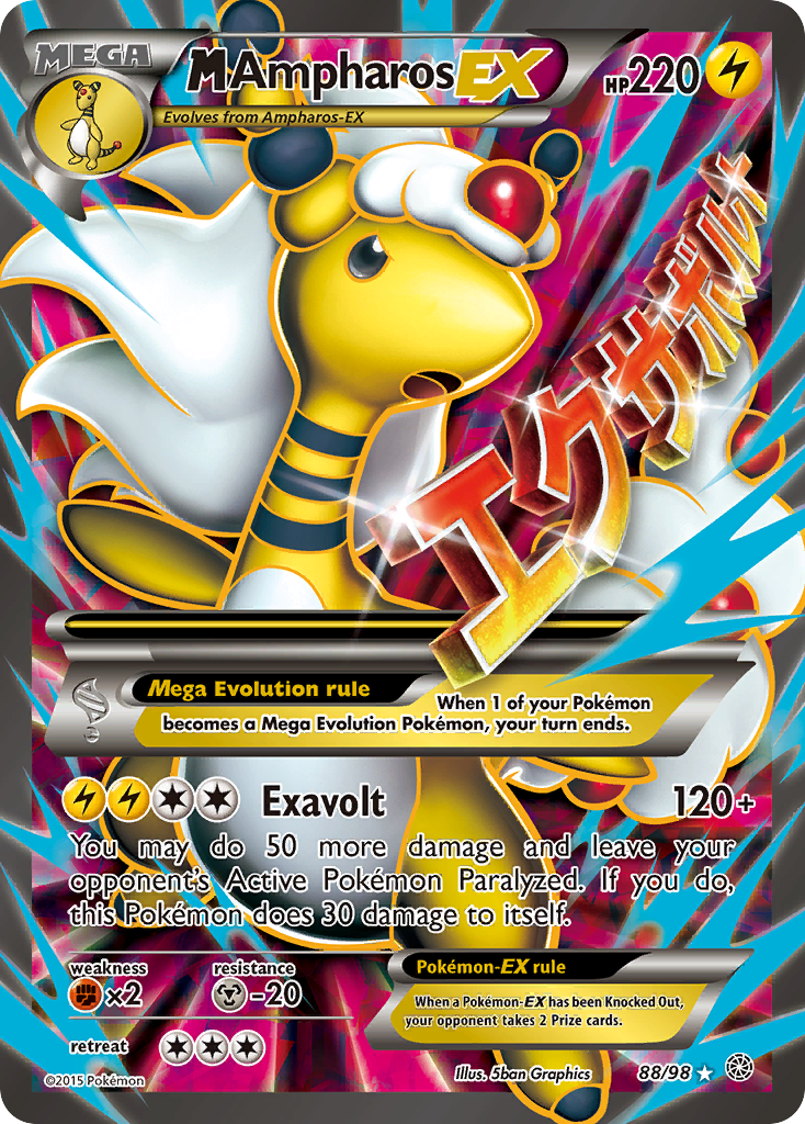 M Ampharos EX (88/98) [XY: Ancient Origins] | Exor Games New Glasgow