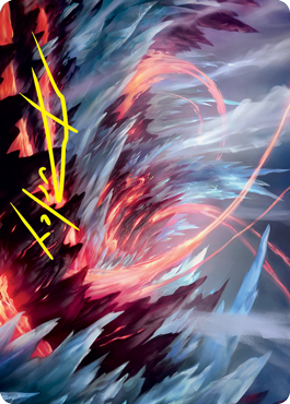 Frostboil Snarl Art Card (Gold-Stamped Signature) [Strixhaven: School of Mages Art Series] | Exor Games New Glasgow